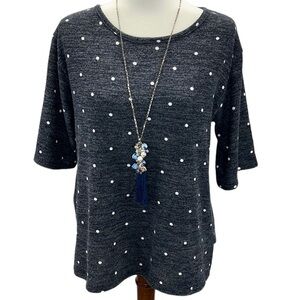 Gilli Polkadot Knit Blouse